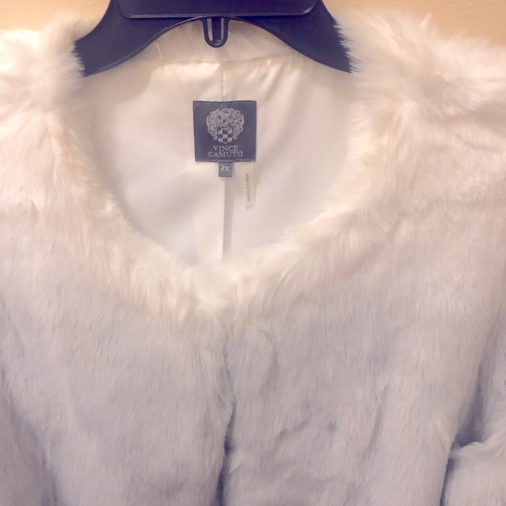 Vince Camuto  Fur Faux Vest